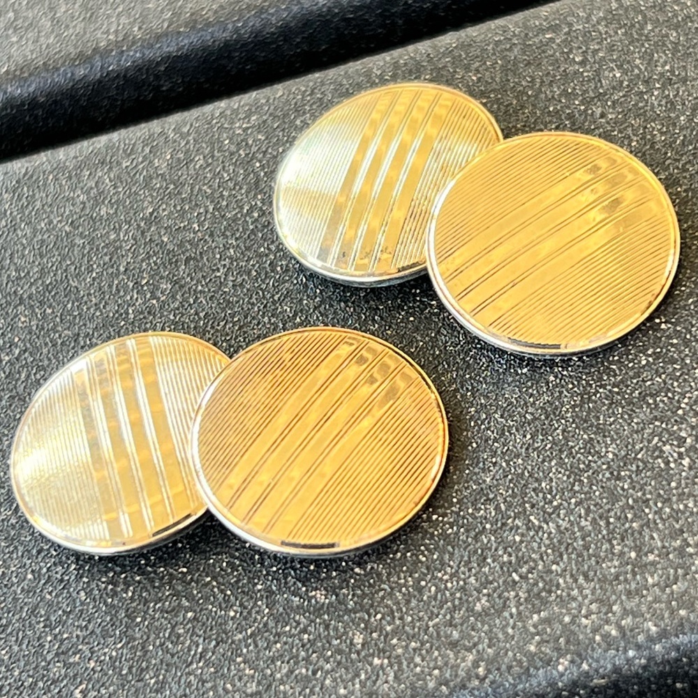 14K Gold/ Sterling Silver Cufflinks